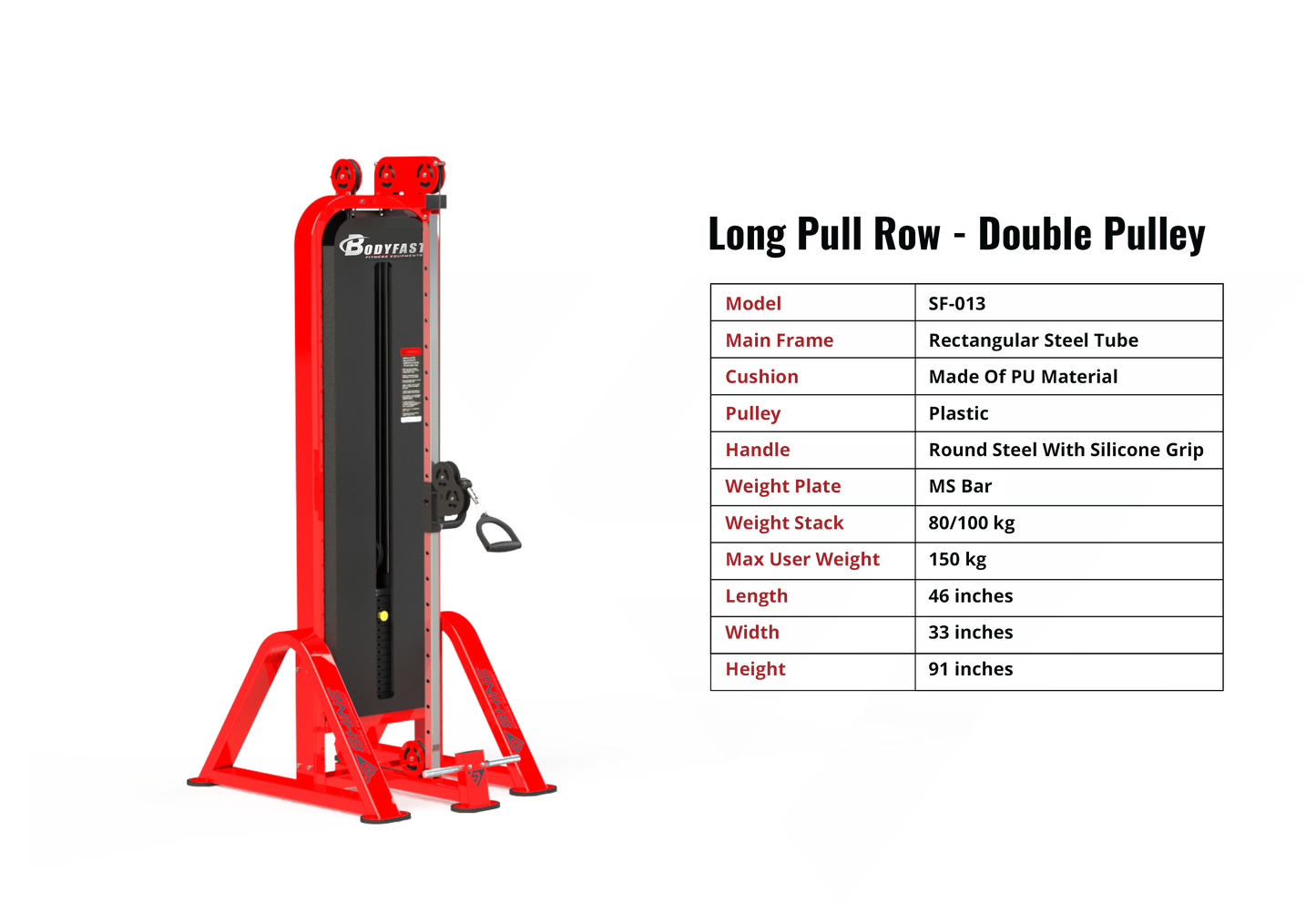 Long Pull Row - Double Pulley